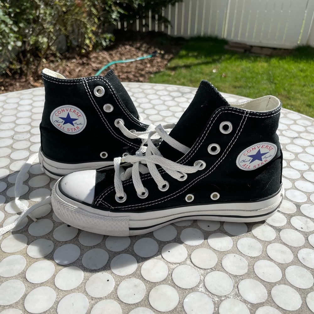 Black Converse high tops